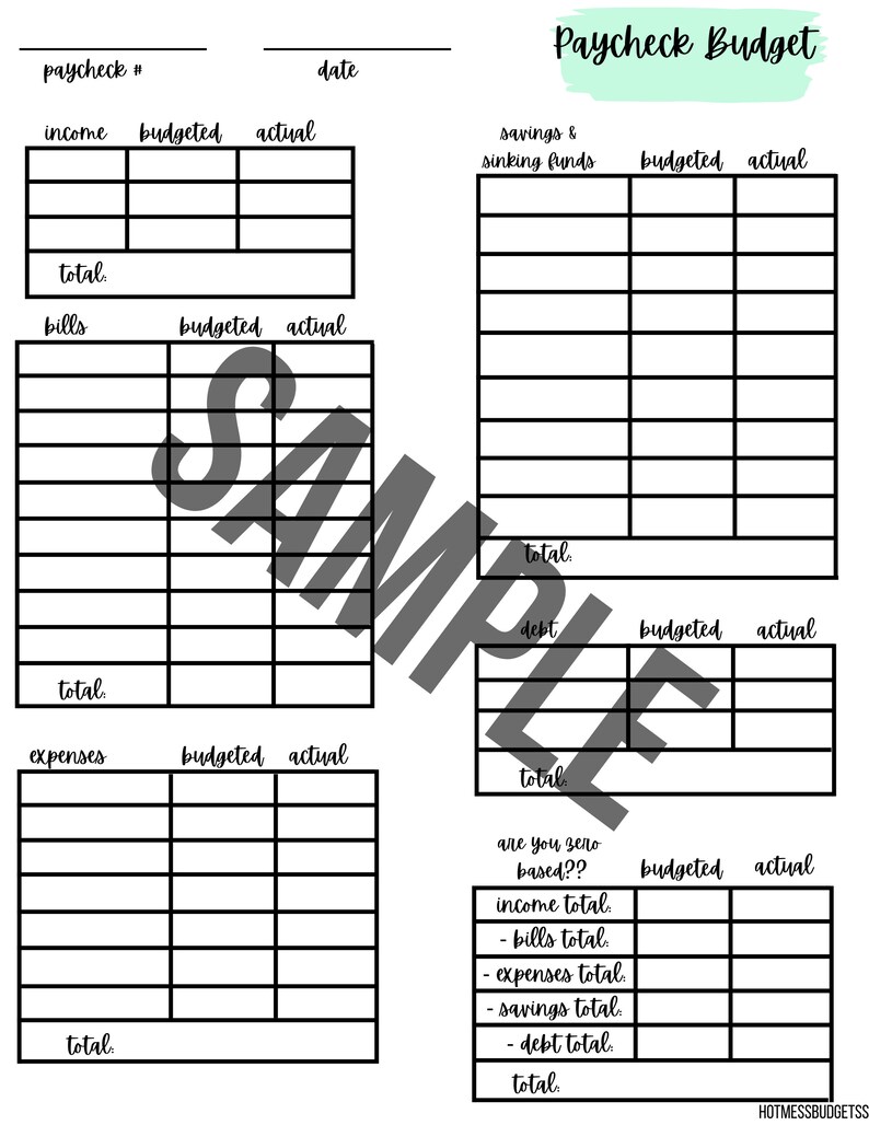 Budget Template Bundle Digital Budget Templates Goodnotes Etsy