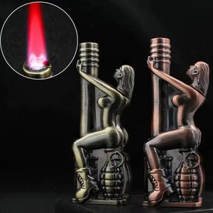 X design cigarette lighter refilable jet flame lighter