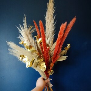 Gold Eucalyptus and Pampas Bouquet