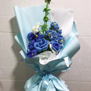 Crochet Flowers Bouquet, Handmade Knitted Bouquet, Bouquet,Knitted Flowers,Gift For Her,new year Gift,christmas gift