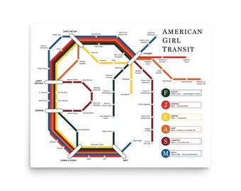 Karta över amerikanska tjejers kollektivtrafik (original 6)