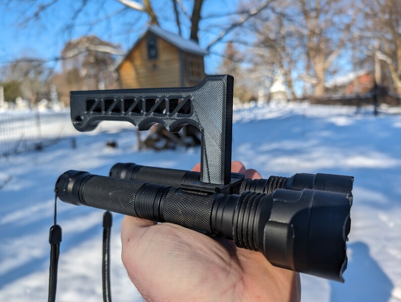 Dual Flashlight Holder for a C8 or Similar - Etsy