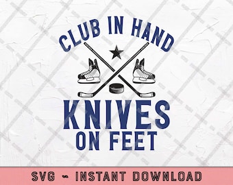 Hockey SVG, Club in Hand Digital Cut File for Cricut, Instant Download