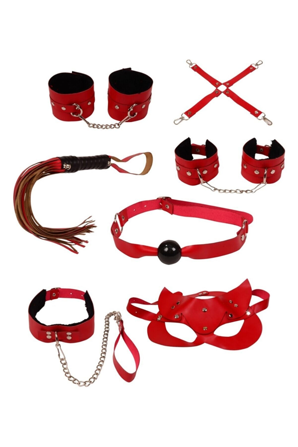 Adult Play Bondage Set : Nipple Clamps Clips, Soft Cotton Bondage Rope, Whip,  and Blindfold in Black Velvet Bag by Sexyzest 