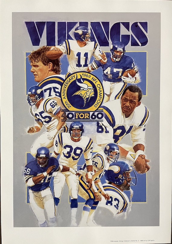 90s USA】NFL MINNESOTA VIKINGS ヴァイキングス Player and team of