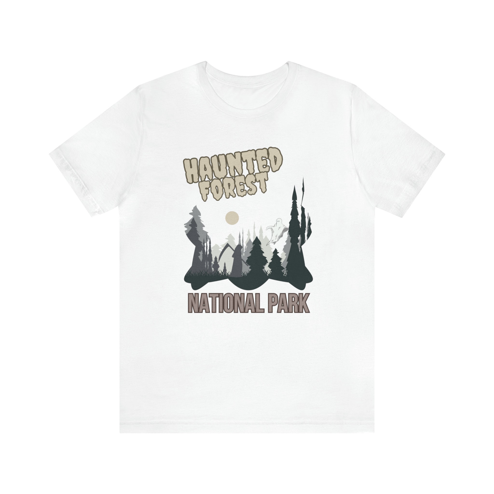 Discover Haunted Forest National Park T-Shirt, Halloween National Park T-shirt, Gift for National Park Lover, Gift for Hiker and Camper