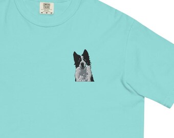 Border Collie Dog - Blue Lagoon - Border collie tshirt - Dog T-Shirt - gifts for dog owner - gift for dog mom - border collie gift
