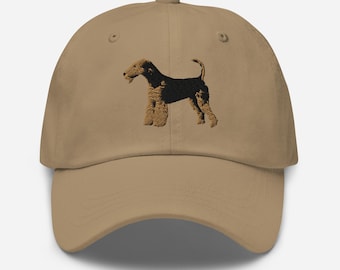 Cappellino Da Baseball Vintage Airedale Terrier – 100% Cotone Spazzolato, 6 Pannelli, Regolabile (54-61 Cm)