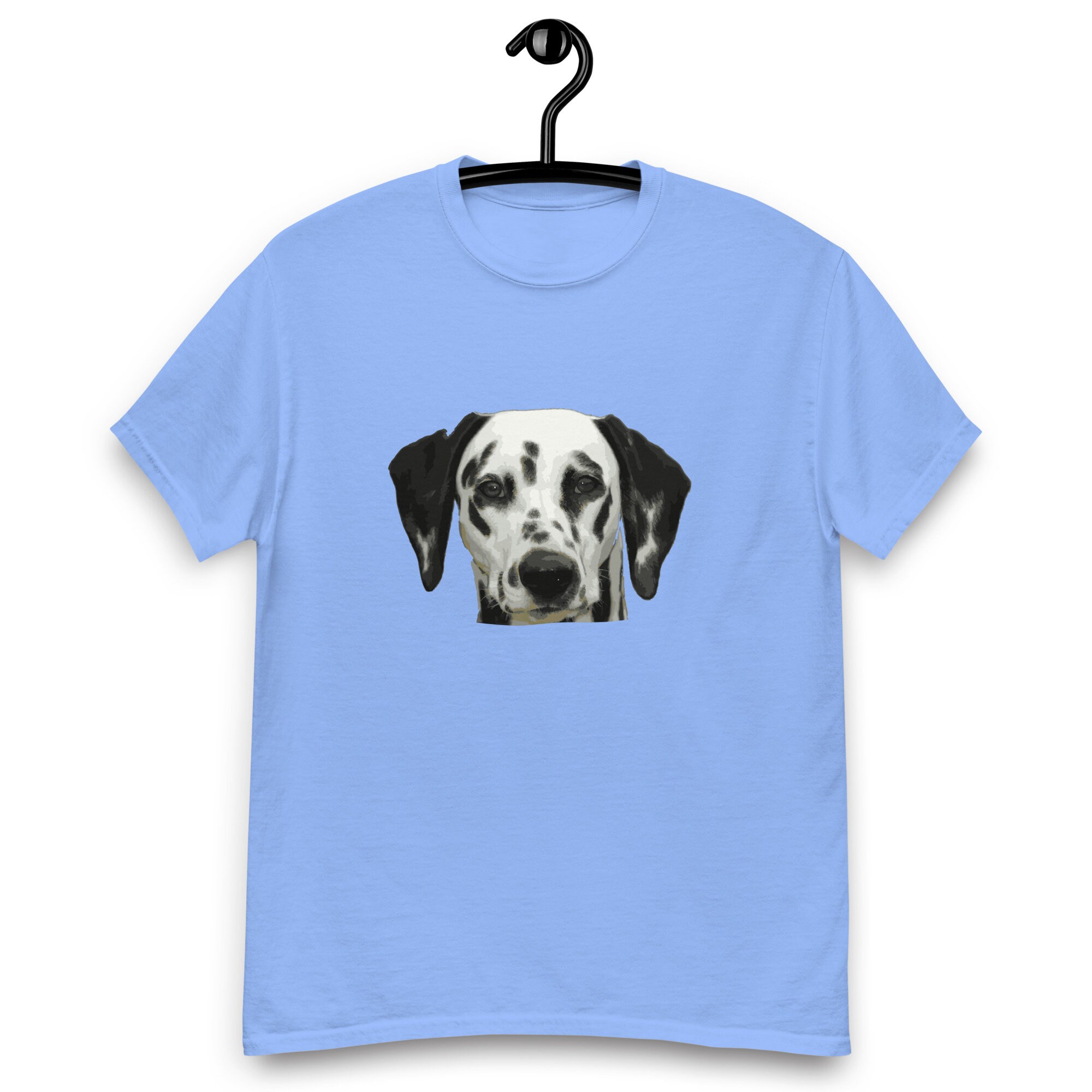 Dalmatian Dog Light Blue Unisex Classic Tee, Unisex Graphic T