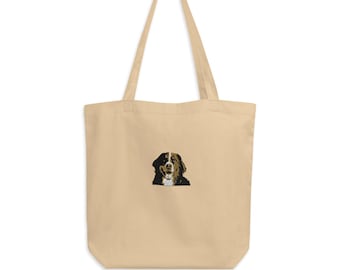 Bolsa de tela ecológica de perro de montaña bernés