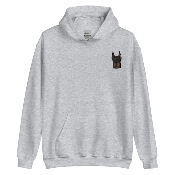 Doberman dog hoodie hotsell