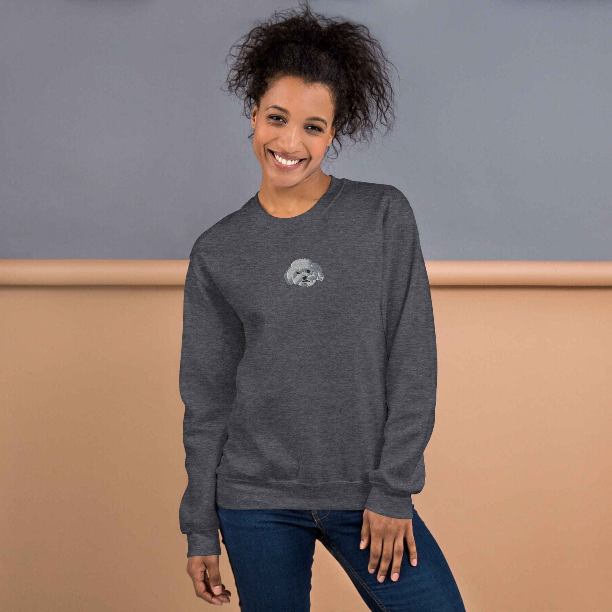 Bichon Frise Sweater - Dog Sweatshirt - Bichon Frise Mom - Unisex 