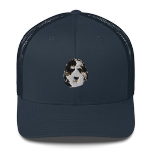 Bernedoodle Navy Trucker Cap
