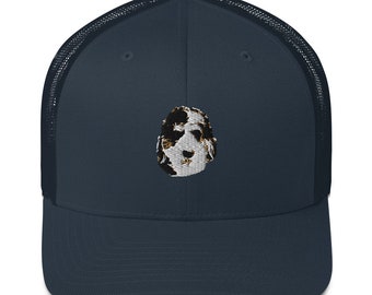 Bernedoodle Navy Trucker Cap