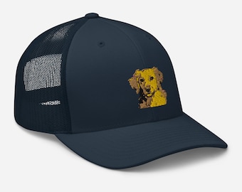 Golden Retriever Embroidered Dog Cap, Custom Hat, Personal Pet Gift, Dog Lover Gift, Gift for Dog Owners