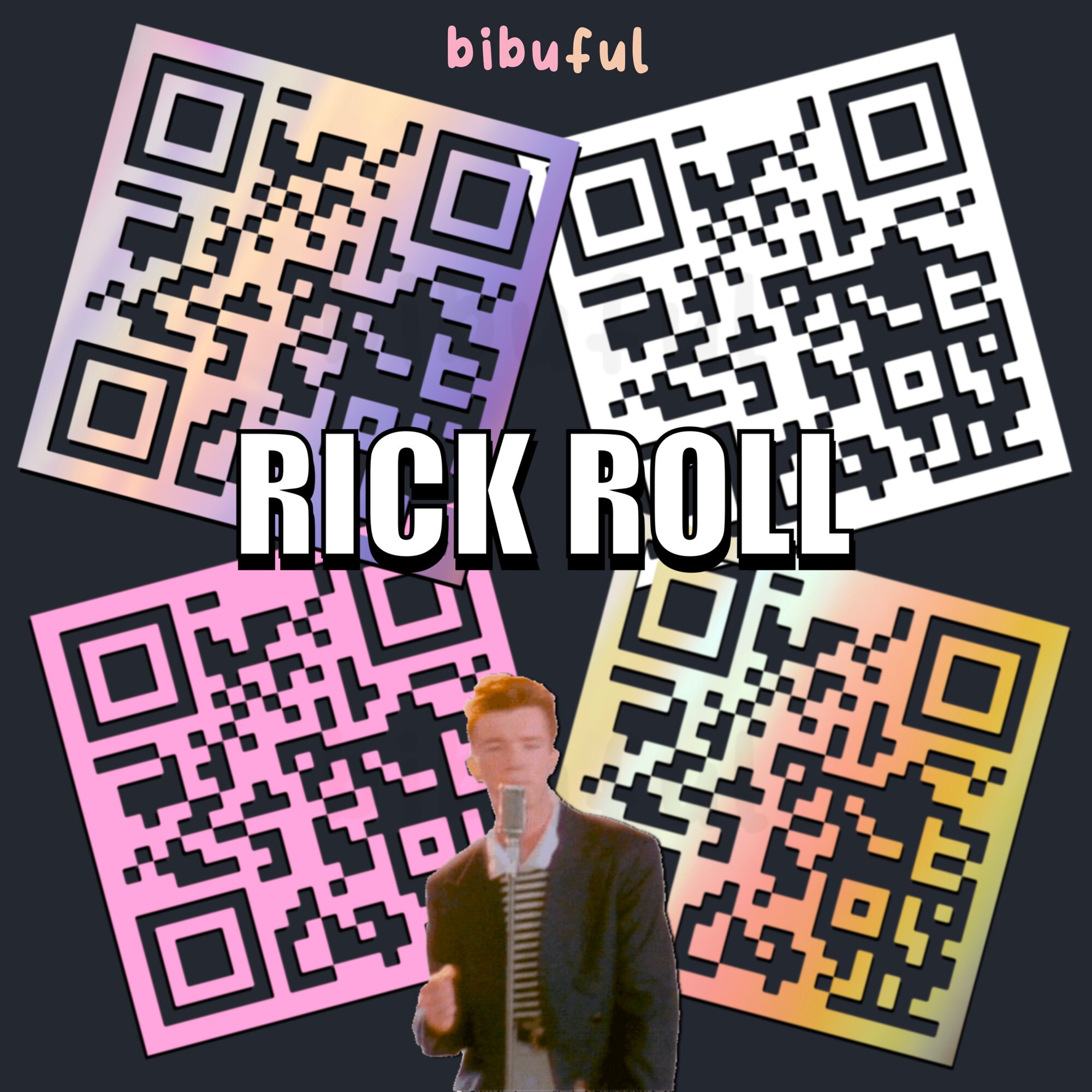 Rick Roll Prank QR Code Wi-Fi Sign