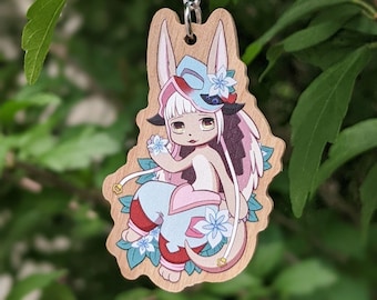 Houten Nanachi-sleutelhanger (Made in Abyss)