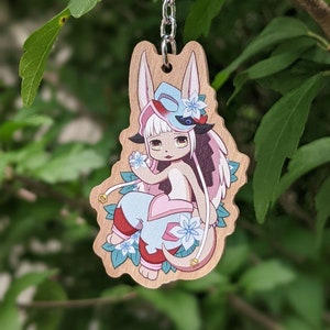 Nanachi Wooden Keychain (Made in Abyss)