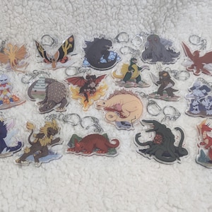 Godzilla Series Kaiju Acrylic Charms