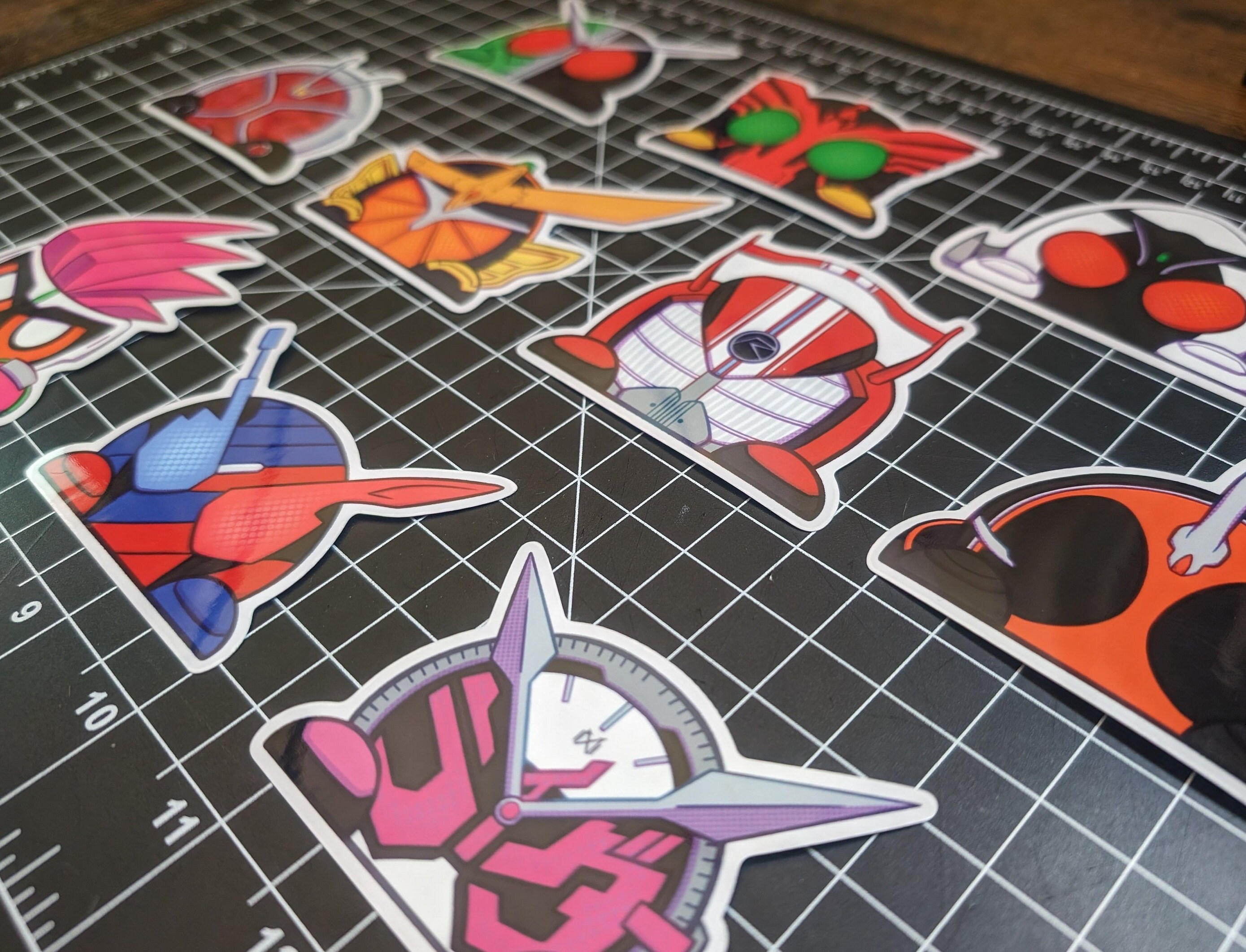 Kamen Rider Clear/borderless Peeker Stickers [heisei Part 2] - Etsy
