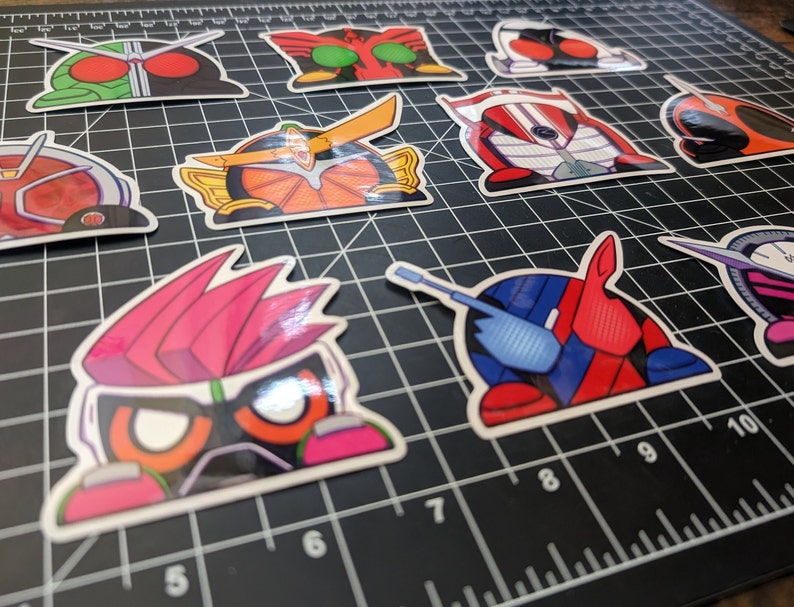Kamen Rider Clear/borderless Peeker Stickers [heisei Part 2] - Etsy