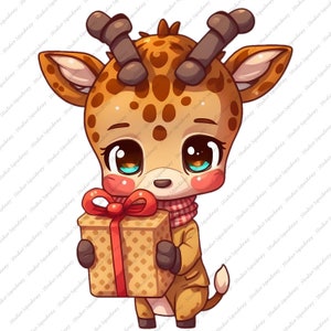 Christmas Giraffe PNG, Merry Christmas Giraffe Sublimation Design, Giraffe PNG, Giraffe PNG