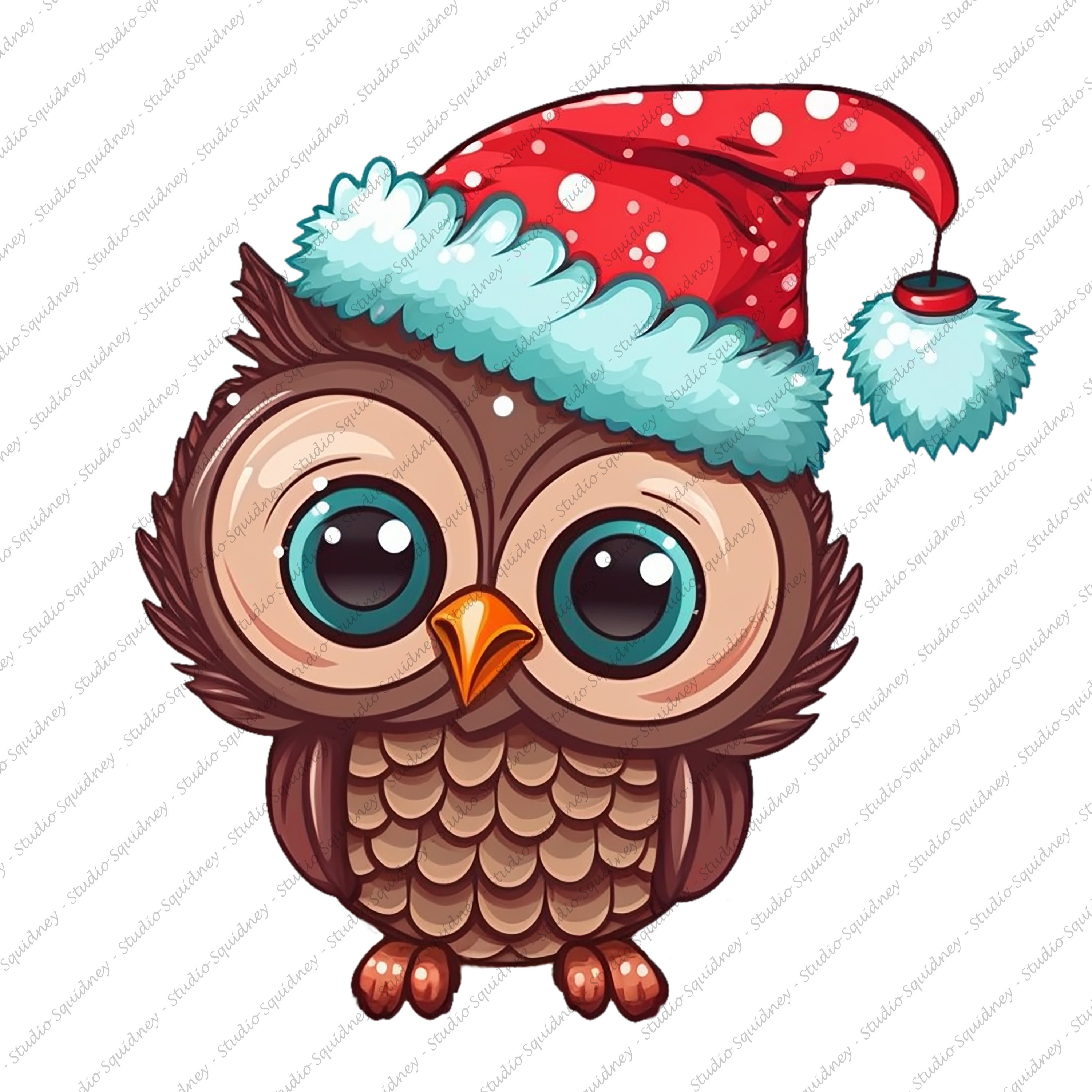 Christmas Owl PNG, Merry Christmas Owl Sublimation Design, Owl PNG, Owl PNG