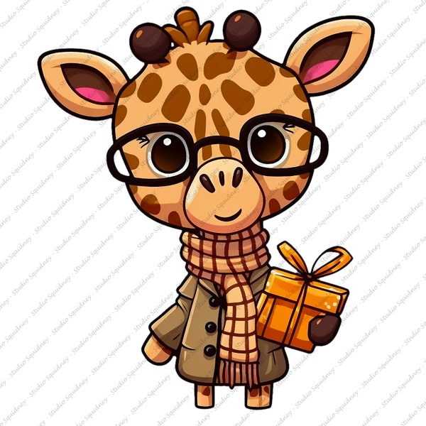Christmas Giraffe PNG, Merry Christmas Giraffe Sublimation Design, Giraffe PNG, Giraffe PNG
