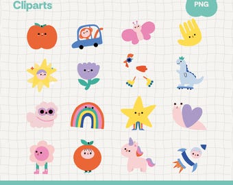 Kindertag | Cliparts | Coole Kinder | Digital | PNG | Kinder-Cliparts | Kindertag | Kindheit | Kindertag | Niedliche Kinder-Cliparts |