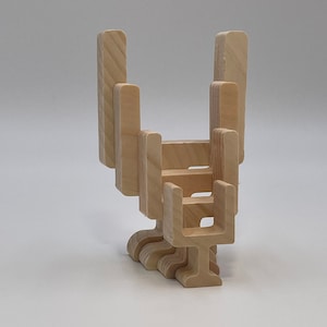 Unfertiger Fußball-Torpfosten-Bastel-Holzausschnitt, abgestuftes Tablett-Dekor, DIY-Bastelform aus massivem Holz, DIY-Fußball-Themendekor, leerer Holzausschnitt