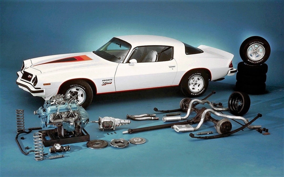 1977 Chevy Camaro Z28 (PARTS DETAILS) 24 X 36 Inch Poster Beautiful! Etsy