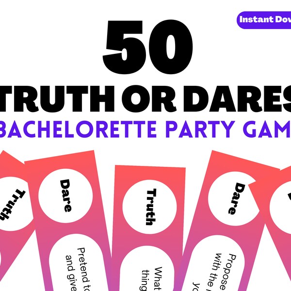 Fun Truth or Dare Girls - Etsy