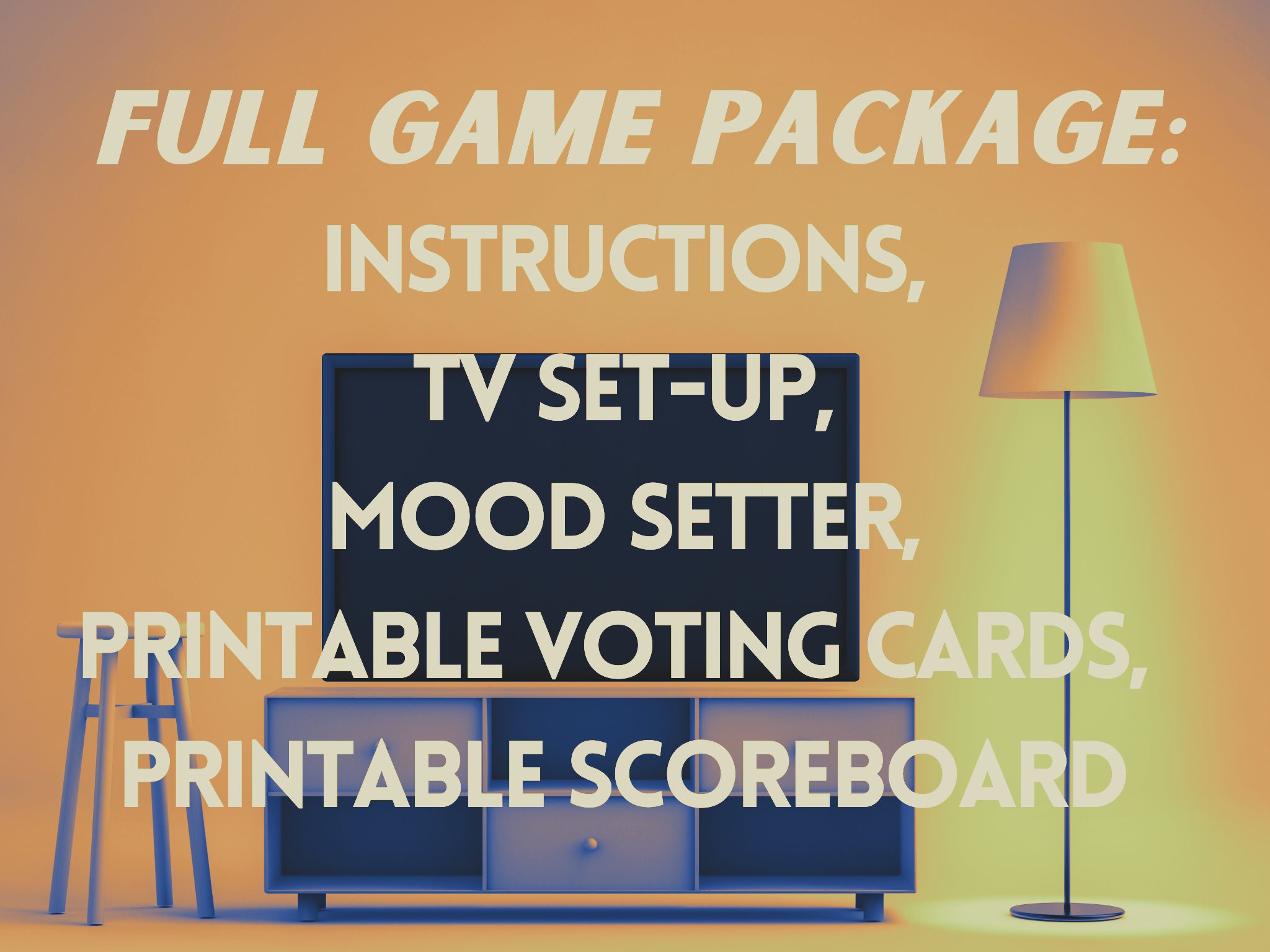 4 in 1 Adult Drinking Games Downloadable TV Party Game Answer Battle