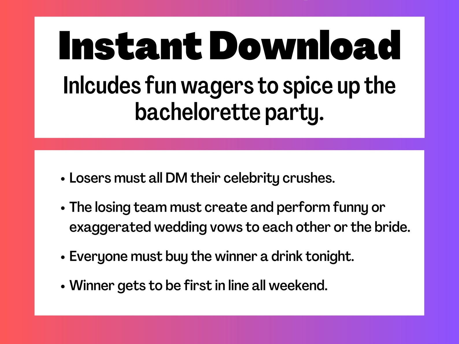 Bachelorette Party Game, Printable Truth or Dare, Adult Ice Breaker ...