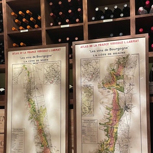 2er SET Burgund Wein Kartendrucke 1942 Frankreich - Auf Bestellung