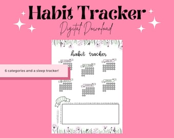 2023 Habit Tracker Digital Download for iPad | Digital Download | GoodNotes | iPad Downloads | Notability