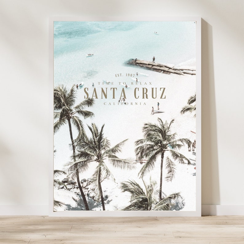 Vintage Beach Poster, Set of 3 Prints, Retro Poster, Beach Theme Wall