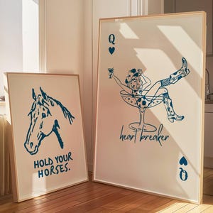 トランプのウォールアート、ウエスタンプリント、ハートブレーカー、トランプのプリント、トレンディなプリント、トレンディなウォールアート、ネイビープリント、ウエスタンアート、バーカート