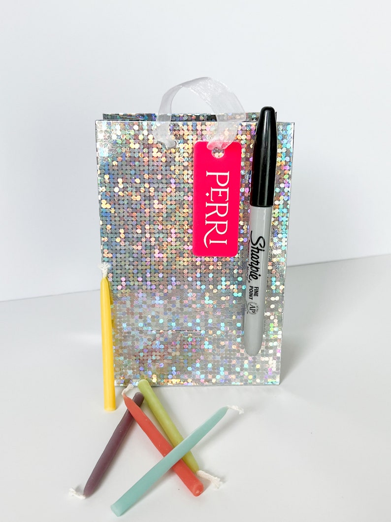 Personalized Name Tag Party Favor Bag Tag Set of 10 Etsy