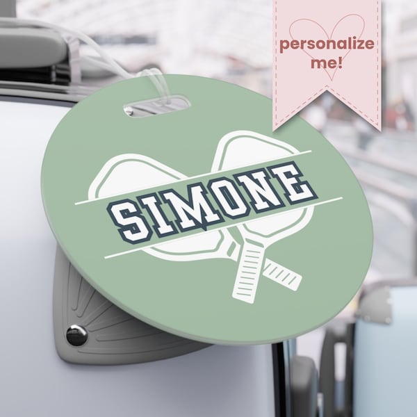 Personalized Pickleball Luggage Tags Etsy