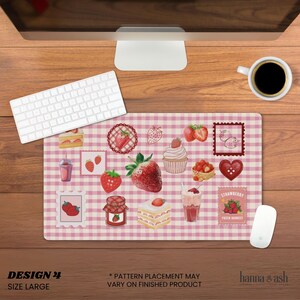 Juminocore, Heisei Retro, Tappetino per mouse, Tappetino da scrivania, Cutecore, Tappetino da scrivania Kawaii, Sottomano, Tappetino per mouse grande, Decorazione per cubicoli, Regalo per studenti universitari immagine 9