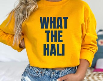 Maglietta What the Hali, maglietta Tyrese Haliburton, manica lunga, felpa, cappuccio, regalo per appassionati di basket, adulti, ragazzi, bambini piccoli, neonati