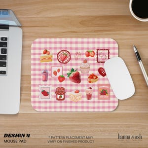 Juminocore, Heisei Retro, Tappetino per mouse, Tappetino da scrivania, Cutecore, Tappetino da scrivania Kawaii, Sottomano, Tappetino per mouse grande, Decorazione per cubicoli, Regalo per studenti universitari Design 4