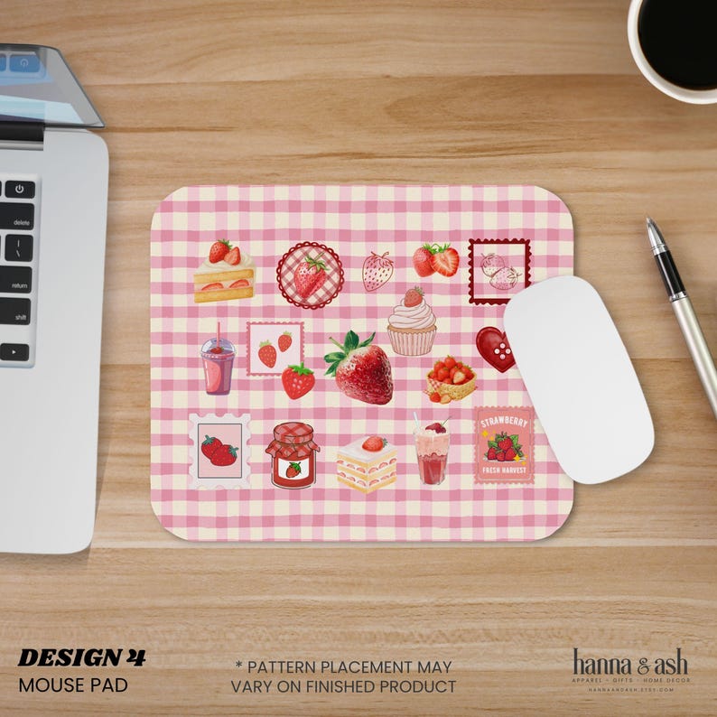 Juminocore, Heisei Retro, Tappetino per mouse, Tappetino da scrivania, Cutecore, Tappetino da scrivania Kawaii, Sottomano, Tappetino per mouse grande, Decorazione per cubicoli, Regalo per studenti universitari Design 4
