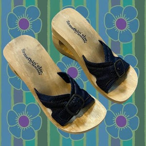 Y2K Sketchers Denim Buckle Keyhole Sandals - 6US/4UK/37