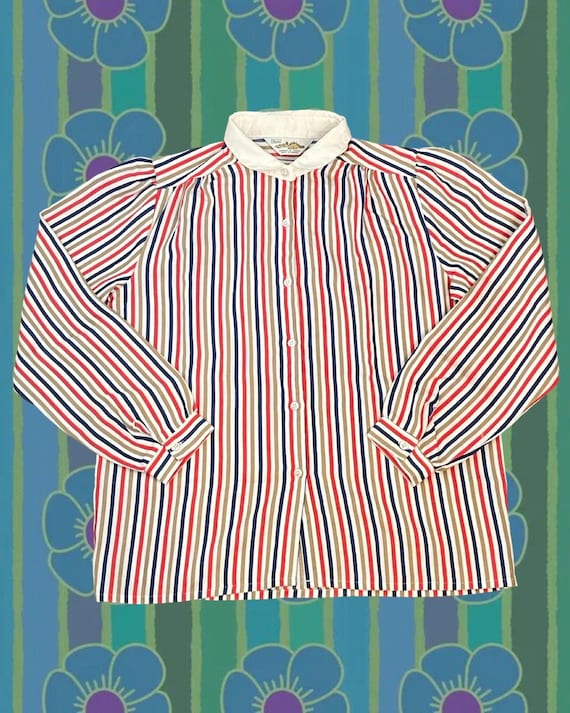 Sears Braggin Dragon] Vintage Acrylic Sports Cardigan [1980s
