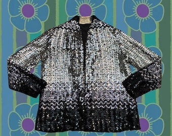 70s/80s “Enrico Serrati” Sequin Disco Blazer - Size M/L