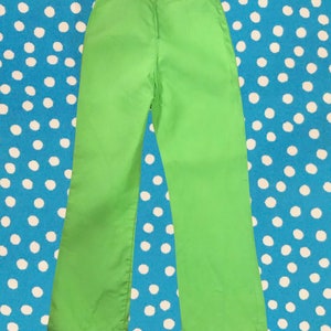 Lime Green Cropped  Trousers - Size 14