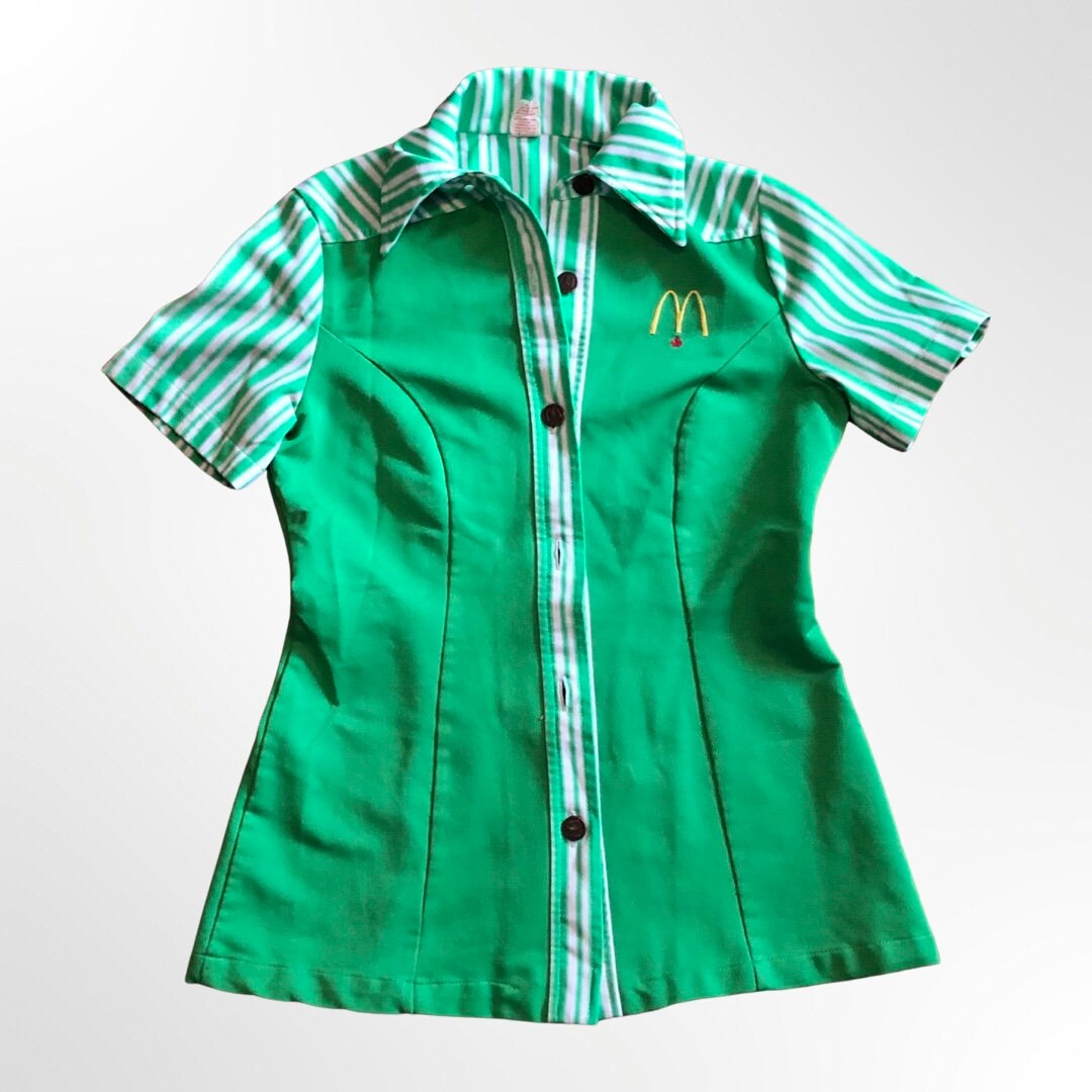 RARE Lime Green Mcdonalds Uniform 1970s Etsy