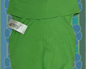 80s/90s DEADSTOCK Ärmelloser Pulli Top - Größe M